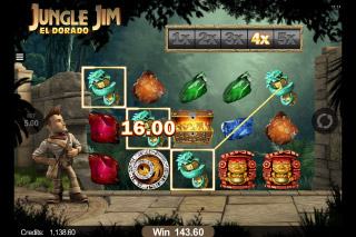 Multiplicateurs de Gains de la Machine à Sous Mobile Jungle Jim El Dorado