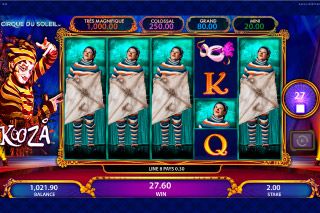 Rouleaux Mystères de la Machine à Sous Mobile KOOZA