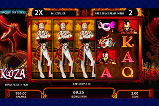 Machine à Sous Mobile KOOZA Roue de la Mort Tours Gratuits