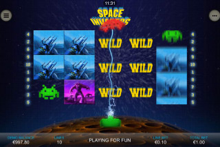 Jeux de Machines à Sous Mobiles Space Invaders