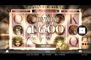 Machine à Sous Mobile Divine Fortune Big Win