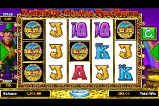 Symboles Bonus de la Machine à Sous Mobile Rainbow Riches Free Spins