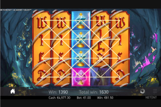Rouleaux Sauvages de la machine à sous NetEnt Witchcraft Academy