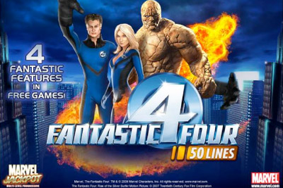 Logo de la Machine à Sous Mobile Marvel Fantastic Four