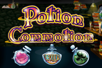 Logo de la Machine à Sous Mobile Potion Commotion