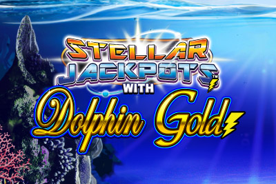 Logo de la Machine à Sous Mobile Dolphin Gold Stellar Jackpots