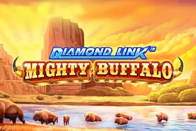 Diamond Link Mighty Buffalo Slot Logo